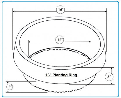 WATERROUNDS® Planting Rings – Deep Watering Basins & Edging for Trees, Rose, Shrubs & Vegetables