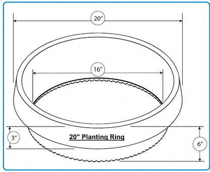 WATERROUNDS® Planting Rings – Deep Watering Basins & Edging for Trees, Rose, Shrubs & Vegetables