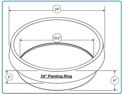 WATERROUNDS® Planting Rings – Deep Watering Basins & Edging for Trees, Rose, Shrubs & Vegetables