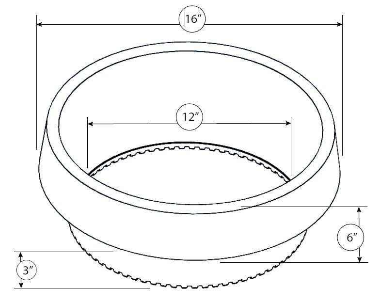 3 Pack of 16 inch Planting Rings