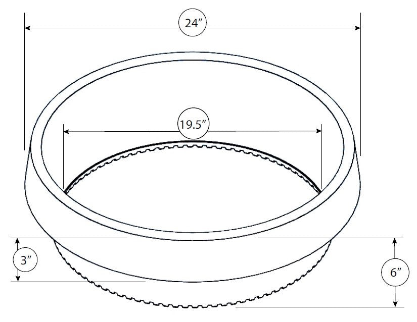 12 Pack of 24 inch Planting Rings